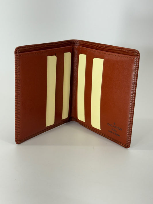Louis Vuitton brown Epi bifold billfold wallet