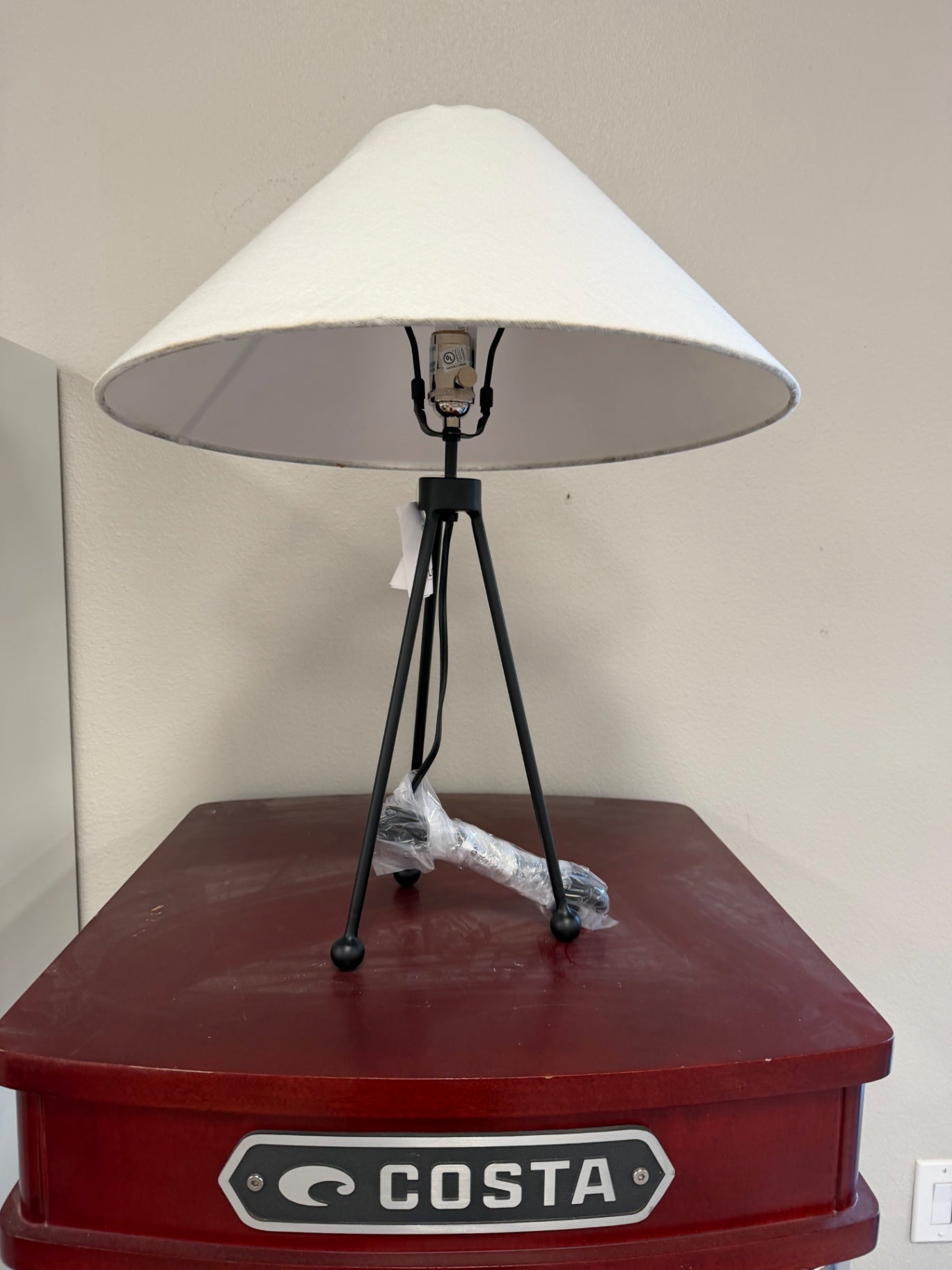 Four Hands Waldorf White Shade Table Lamp