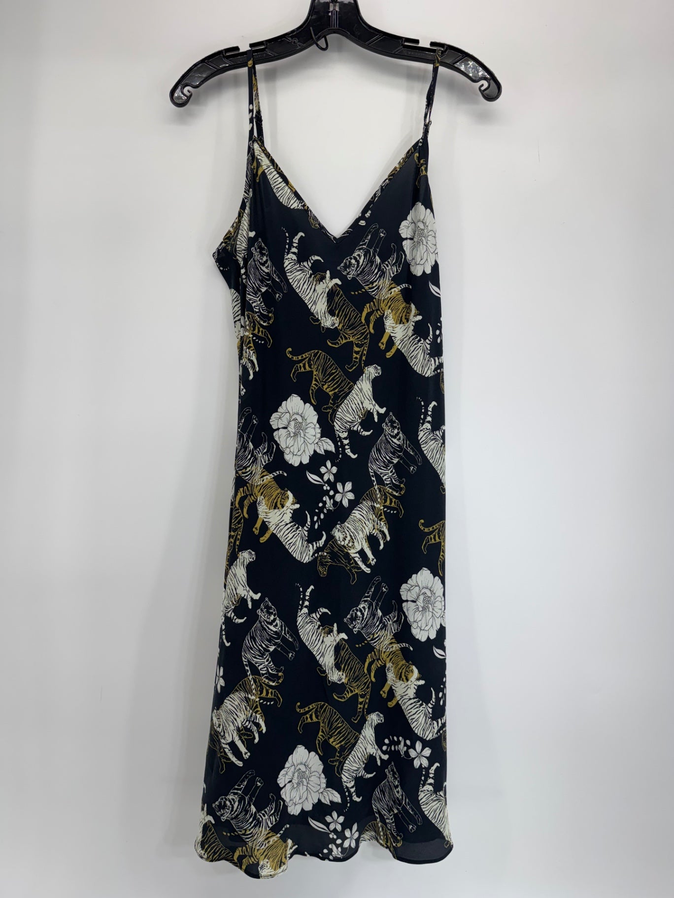 Johnny Was Caitlyn Slip Dress Tiger Navy Sz Small