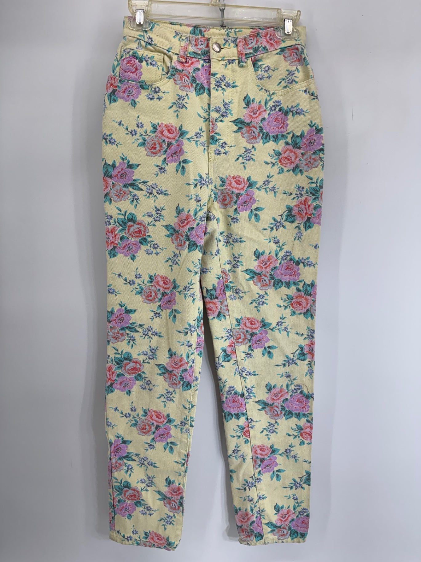 Sergio Valente Yellow Floral Pants