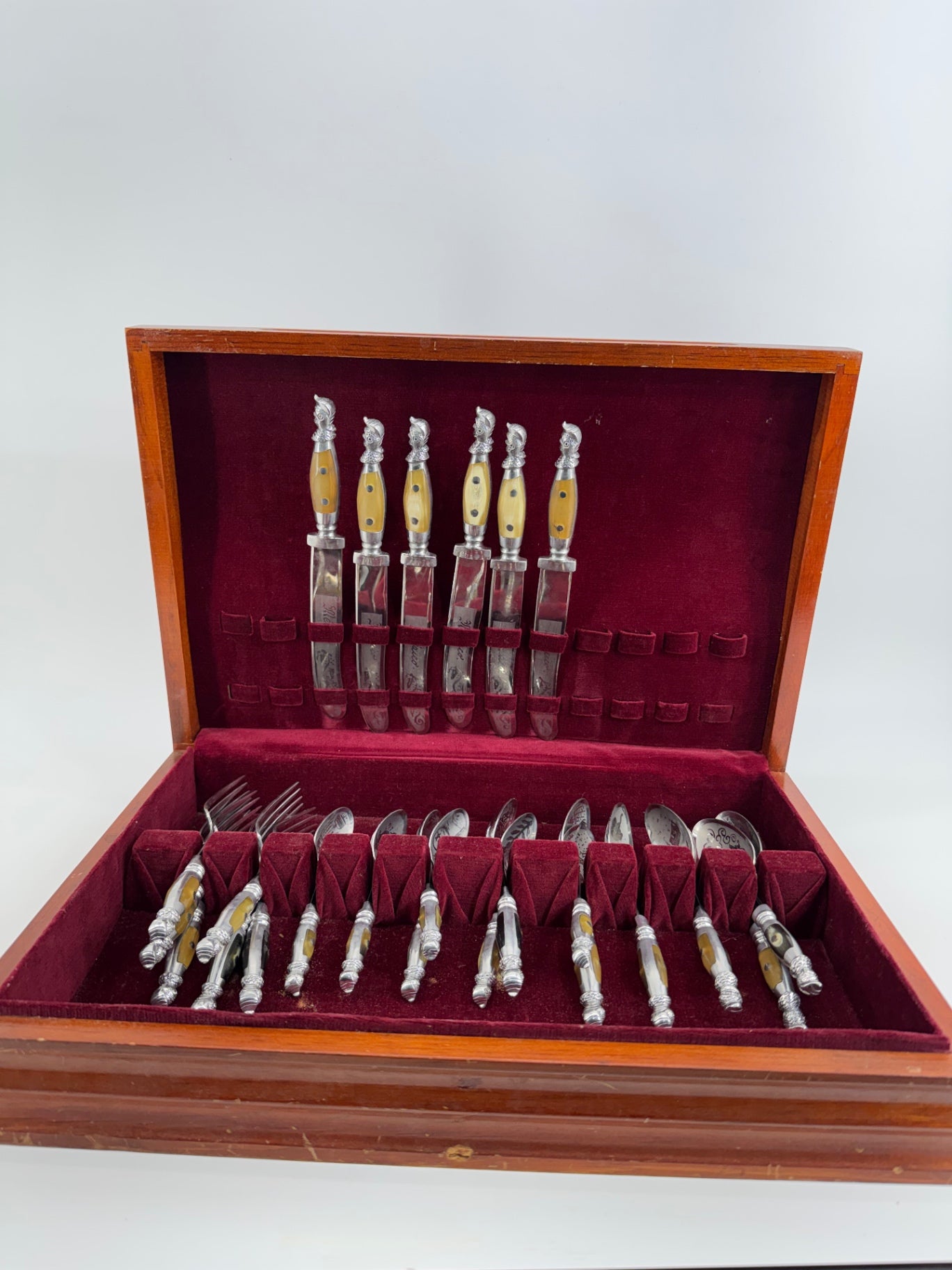 Mexico Engraved Silver Utensils