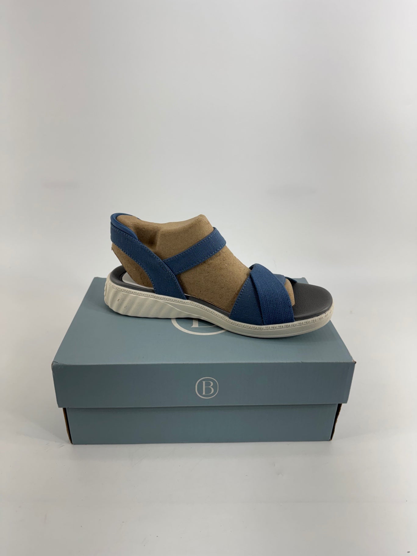 Bzees Blue Strapped Sandals