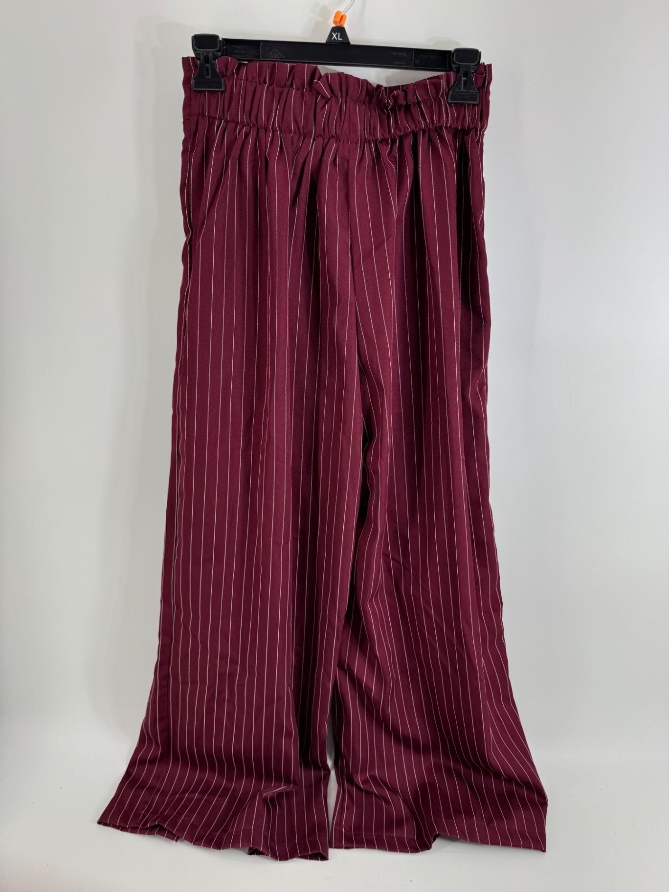 Shein Burgundy Striped Pants