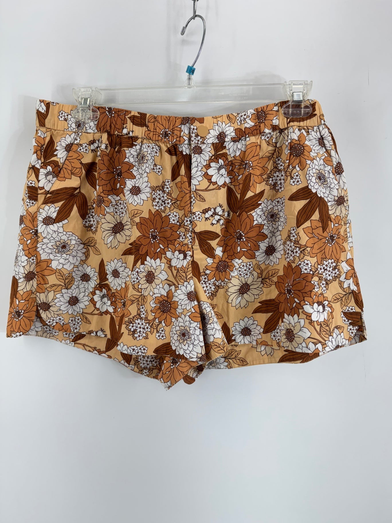 J. Crew Brown Floral Shorts