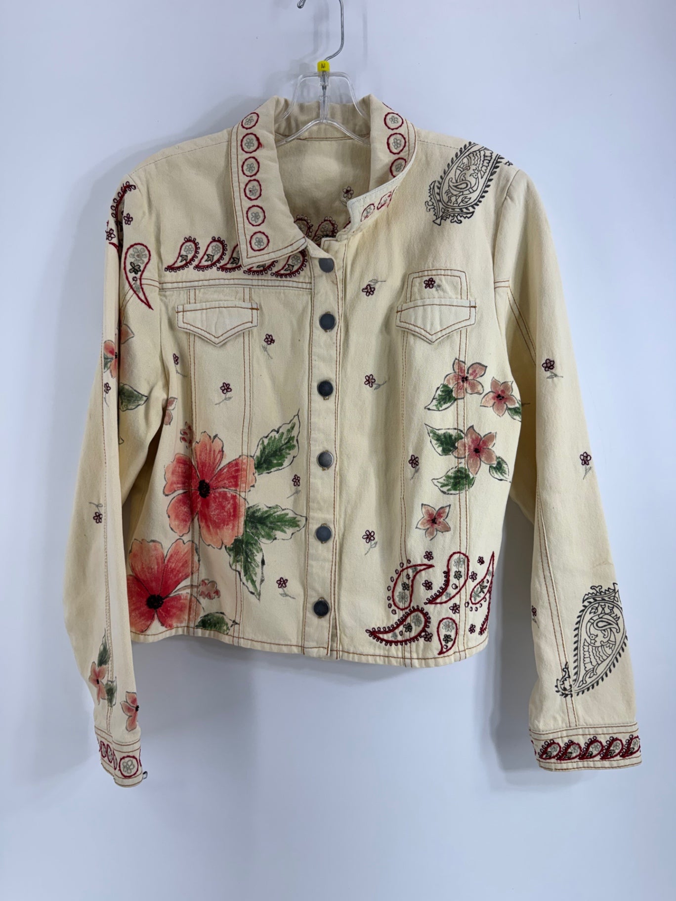 Unbranded Yellow Embroidered/Flower Jacket