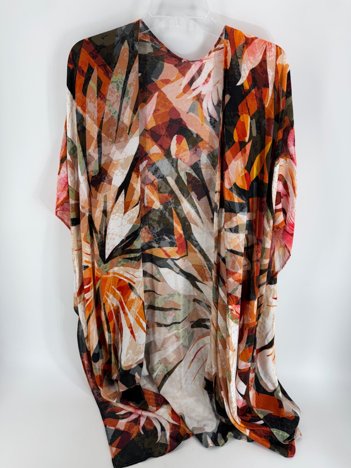 Unbranded Orange Multicolor Cardigan