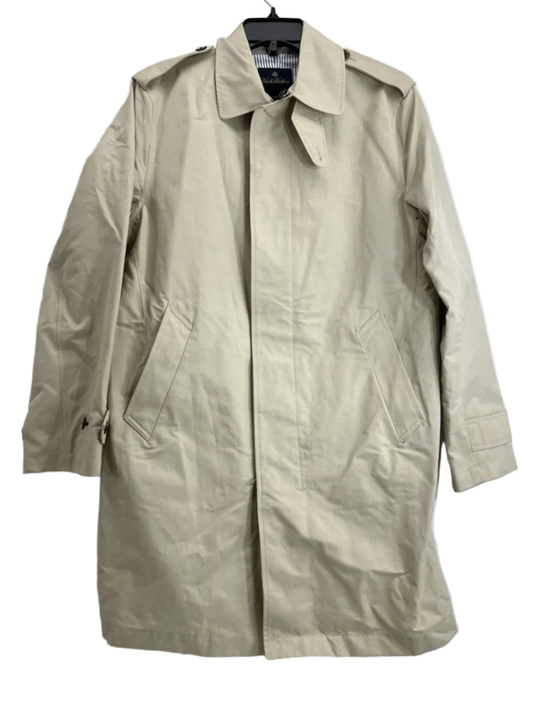 Brooks Brothers Driving Coat Men’s Cotton Tan Bemberg Cupro Lining Sz Small