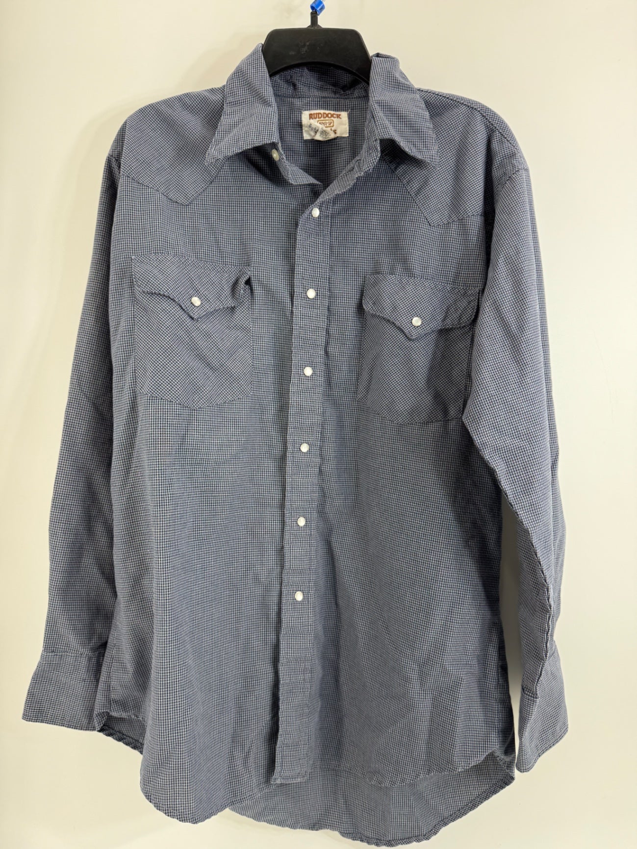 Ruddock Blue Checkered Button Up