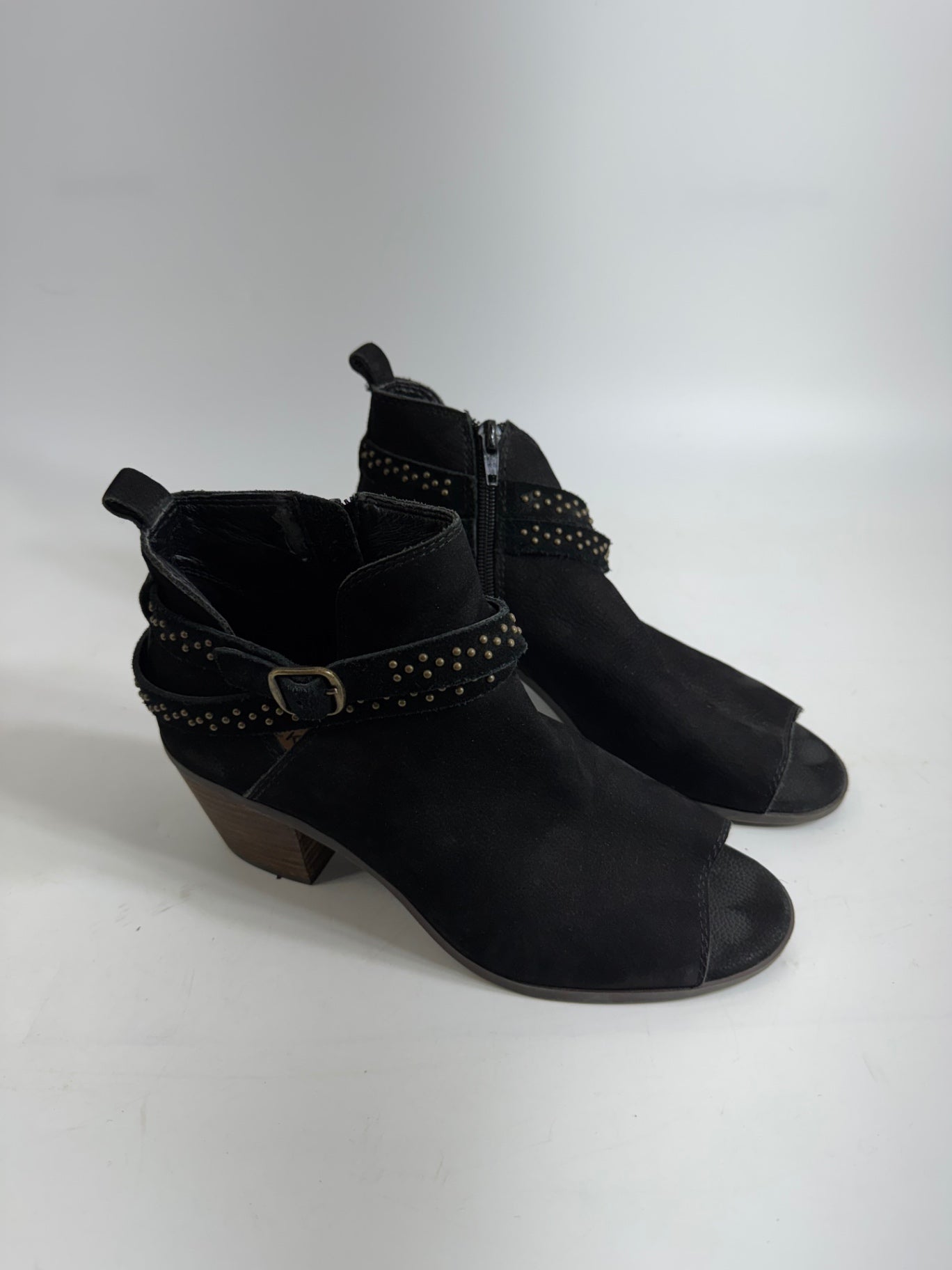 Lucky Brand Black Cutout Booties