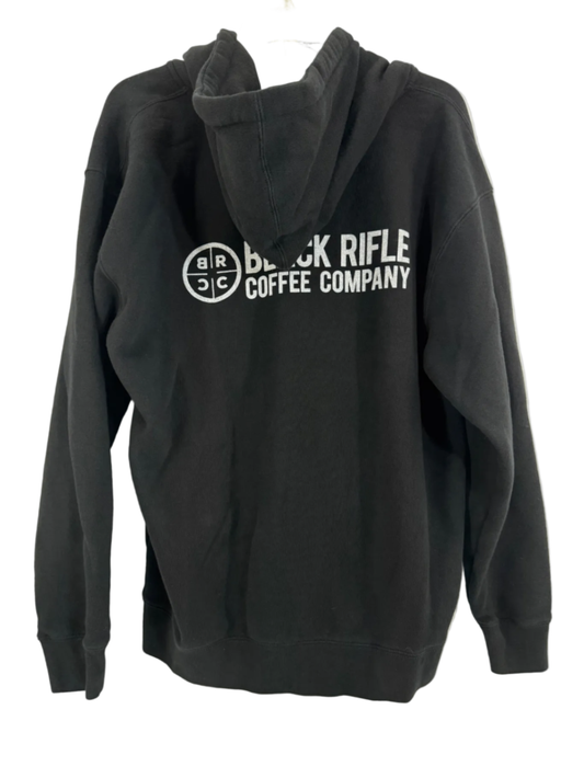 Black Rifle Coffee Company Classic Logo Full Zip Hoodie Size Lg