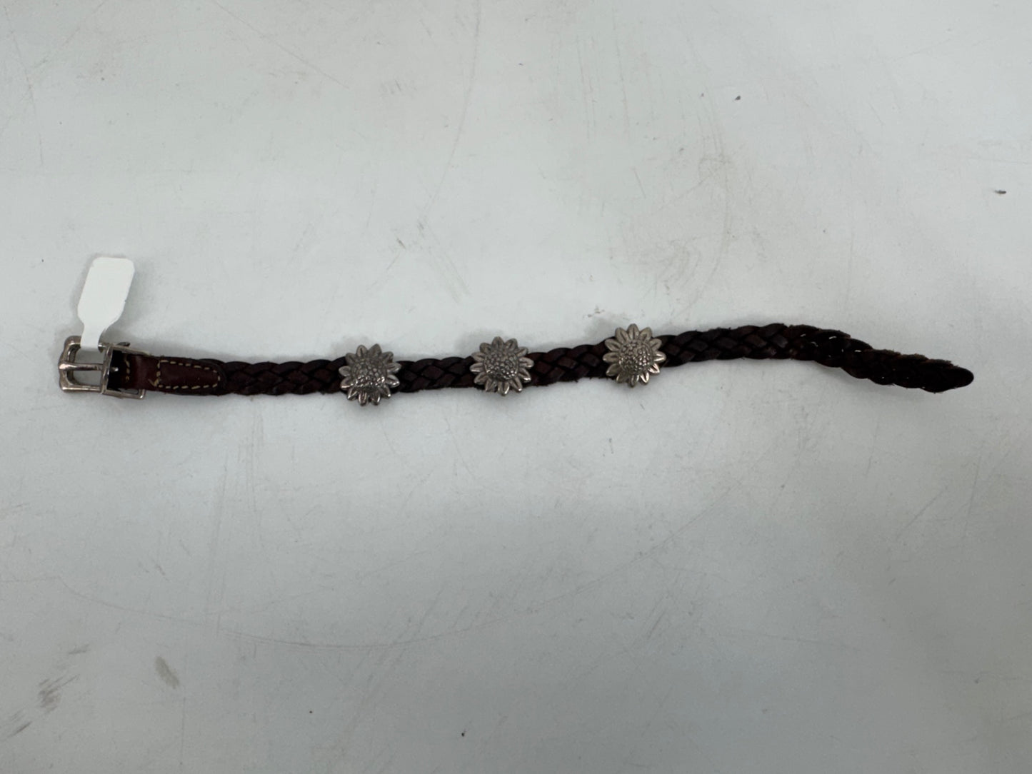 Unbranded Brown Leather Sunflower Bracelet