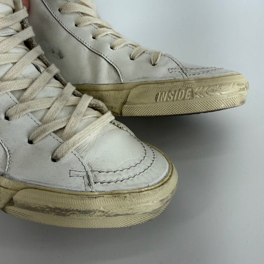 Golden Goose Slide High Top w/ Pearls Size 38/8