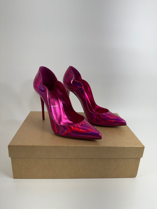 Christian Louboutin So Kate Pink Hologram Heels Size 38.5 / 8