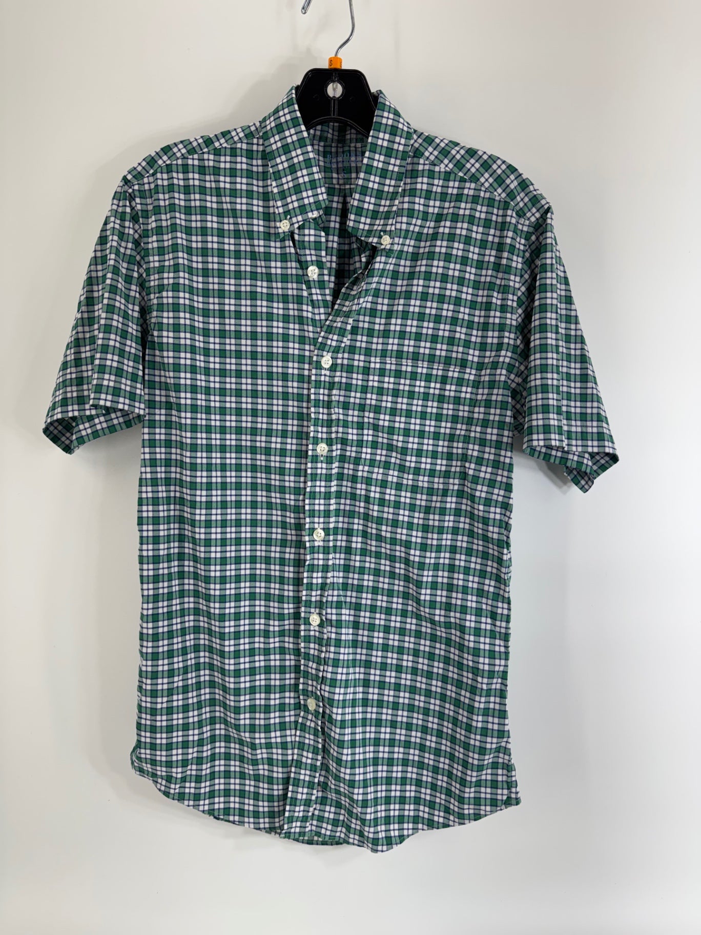 Brooks Brothers Green/White Checkered Button Up