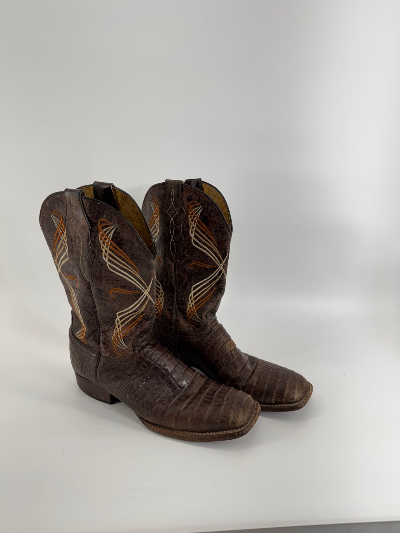 Cavender's Brown Square Toe Cowboy Boots