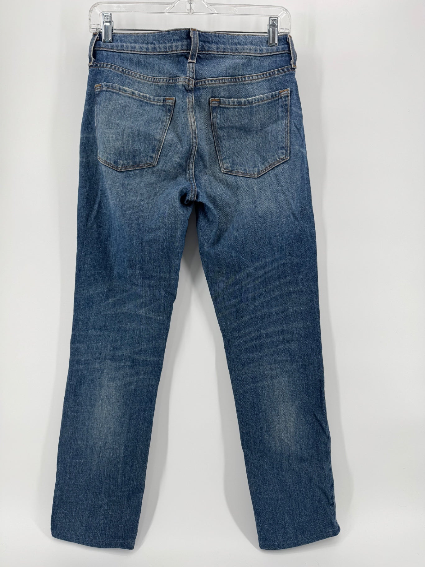 J Brand Straight Leg Distressed Cropped Jeans