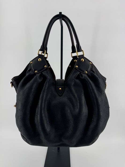 Louis Vuitton Mahina XL black leather hobo