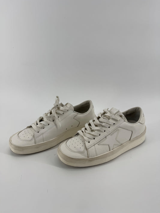 Golden Goose Stardan - White/White Leather Sneakers