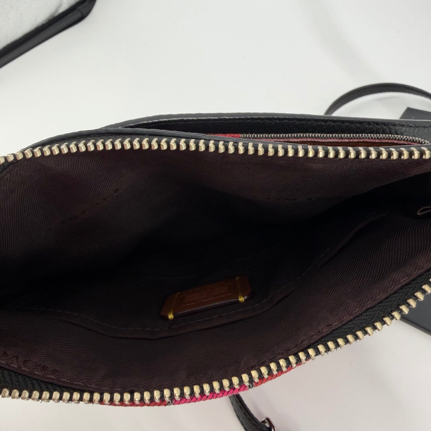 Coach Canvas Striped Crossbody