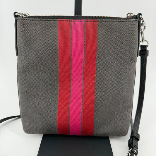 Coach Canvas Striped Crossbody