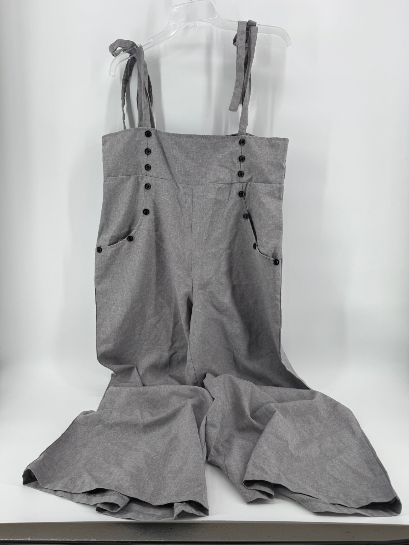 Unbranded Gray Overall Jumpsuit