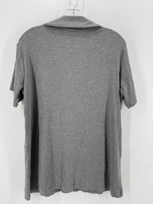 SKIMS Gray Button Up Pajama Shirt