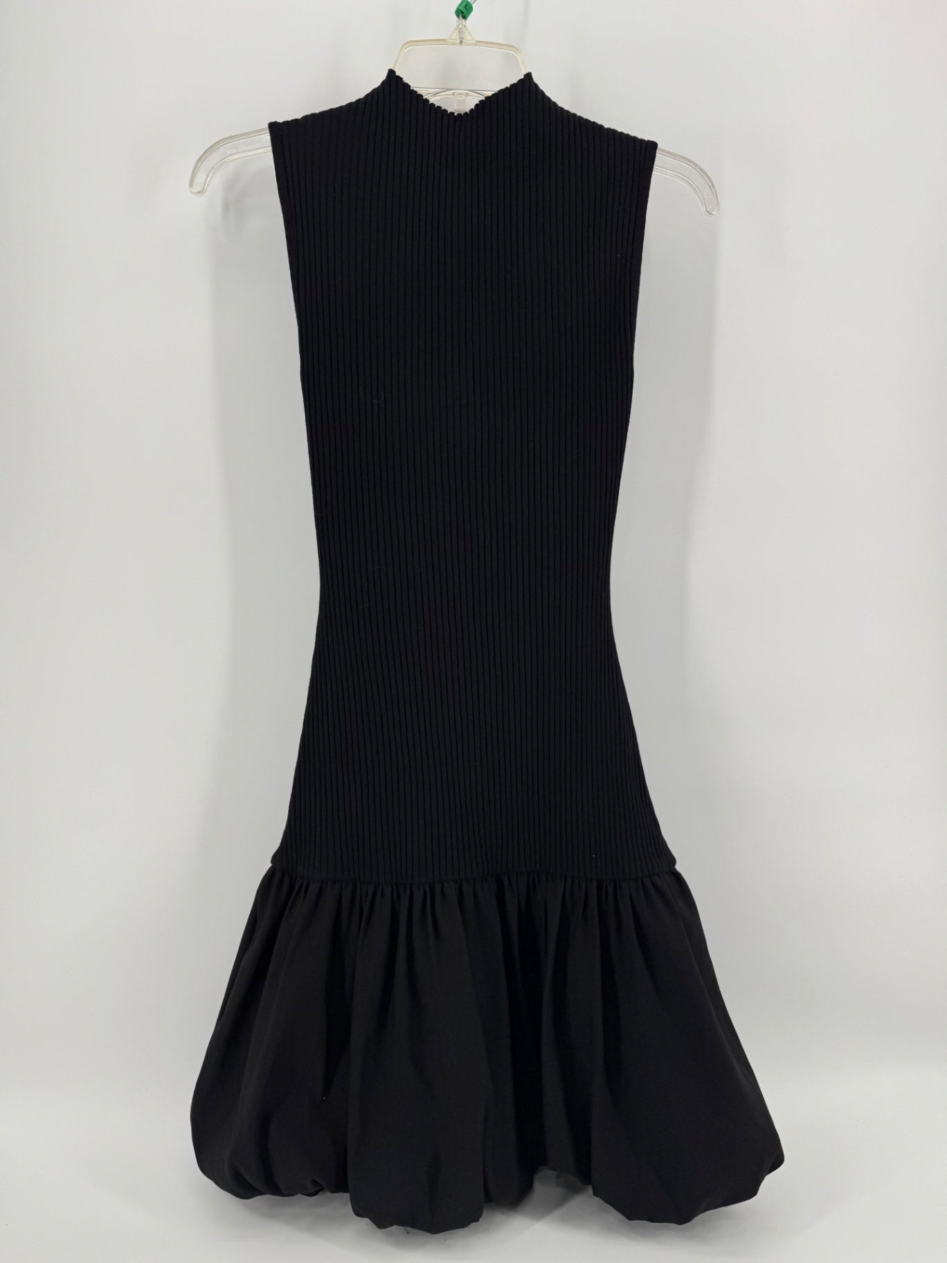 Zara Black Puff Skirt Dress