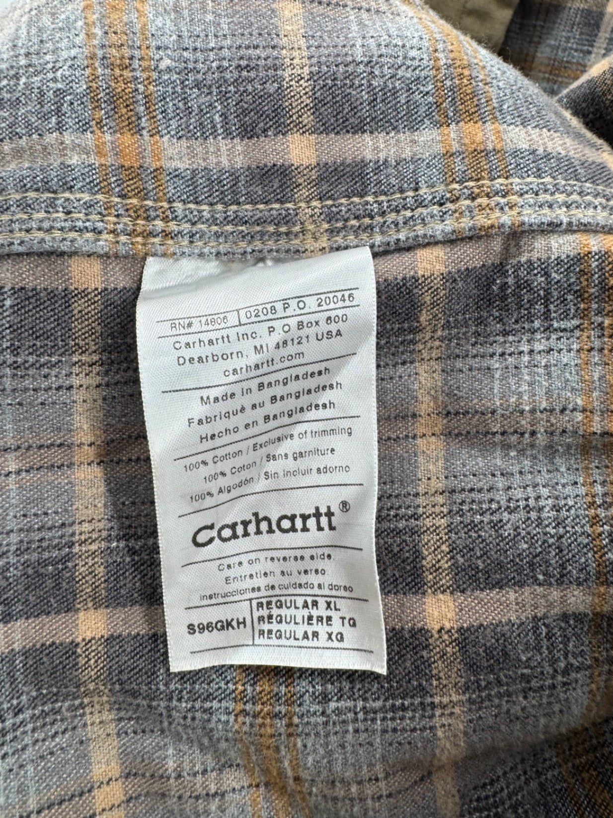 Carhartt Tan Button Up Coat