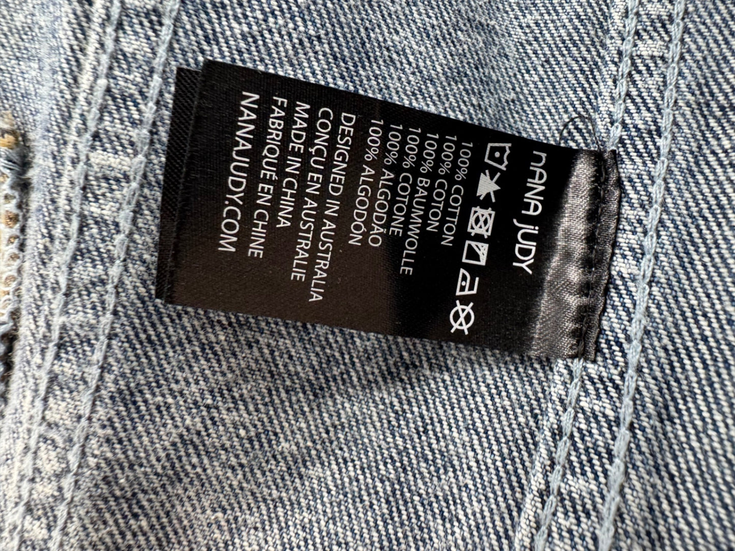 Nana Judy Distressed Denim Jacket