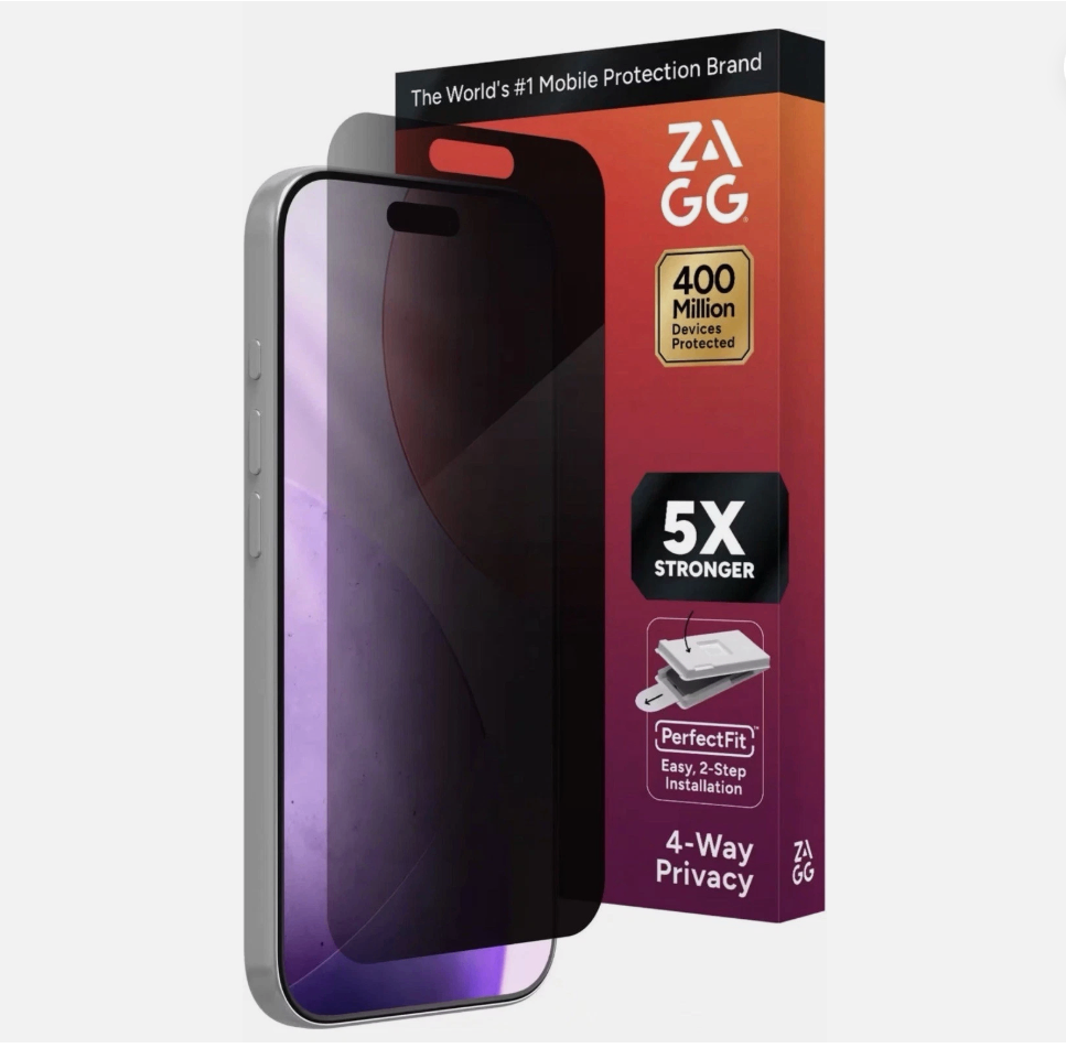 ZAGG Privacy XTR Glass Screen Protector for Apple iPhone 17 Pro