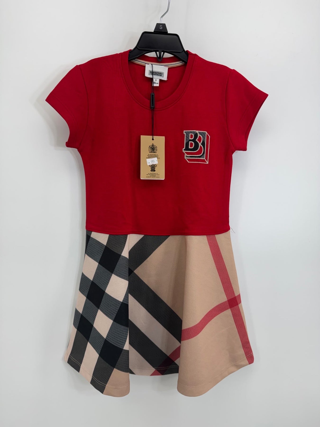 Burberry Red/Plaid Dress