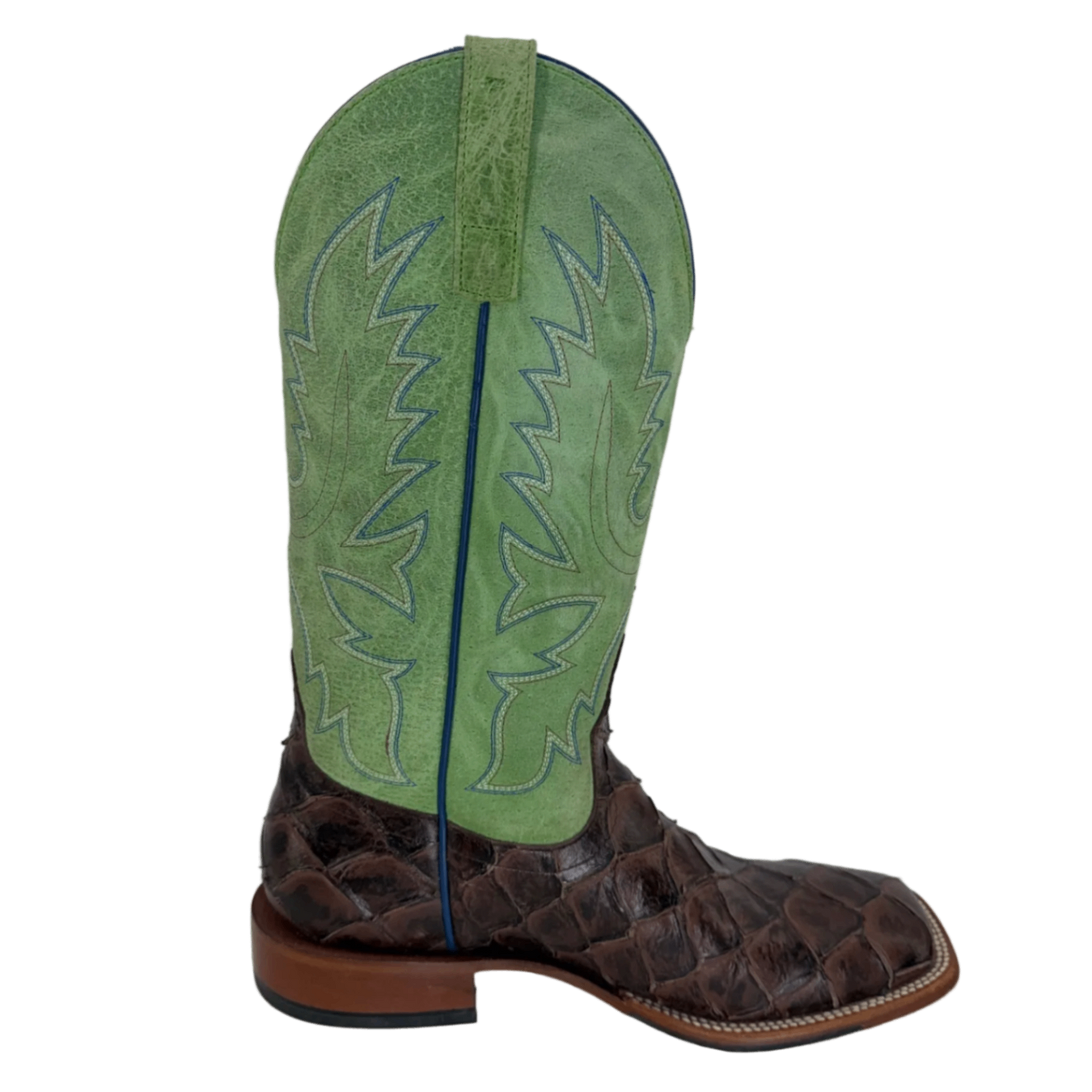 Horse Power by Anderson Bean Exotic Pirarucu Cowboy Boots – Men’s Size 9D