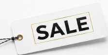 White Tag Sale