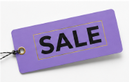 Purple Tag Sale