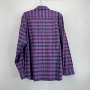 Tommy Bahama Men's Pink/Purple/Teal Plaid Button Down Shirt Size L