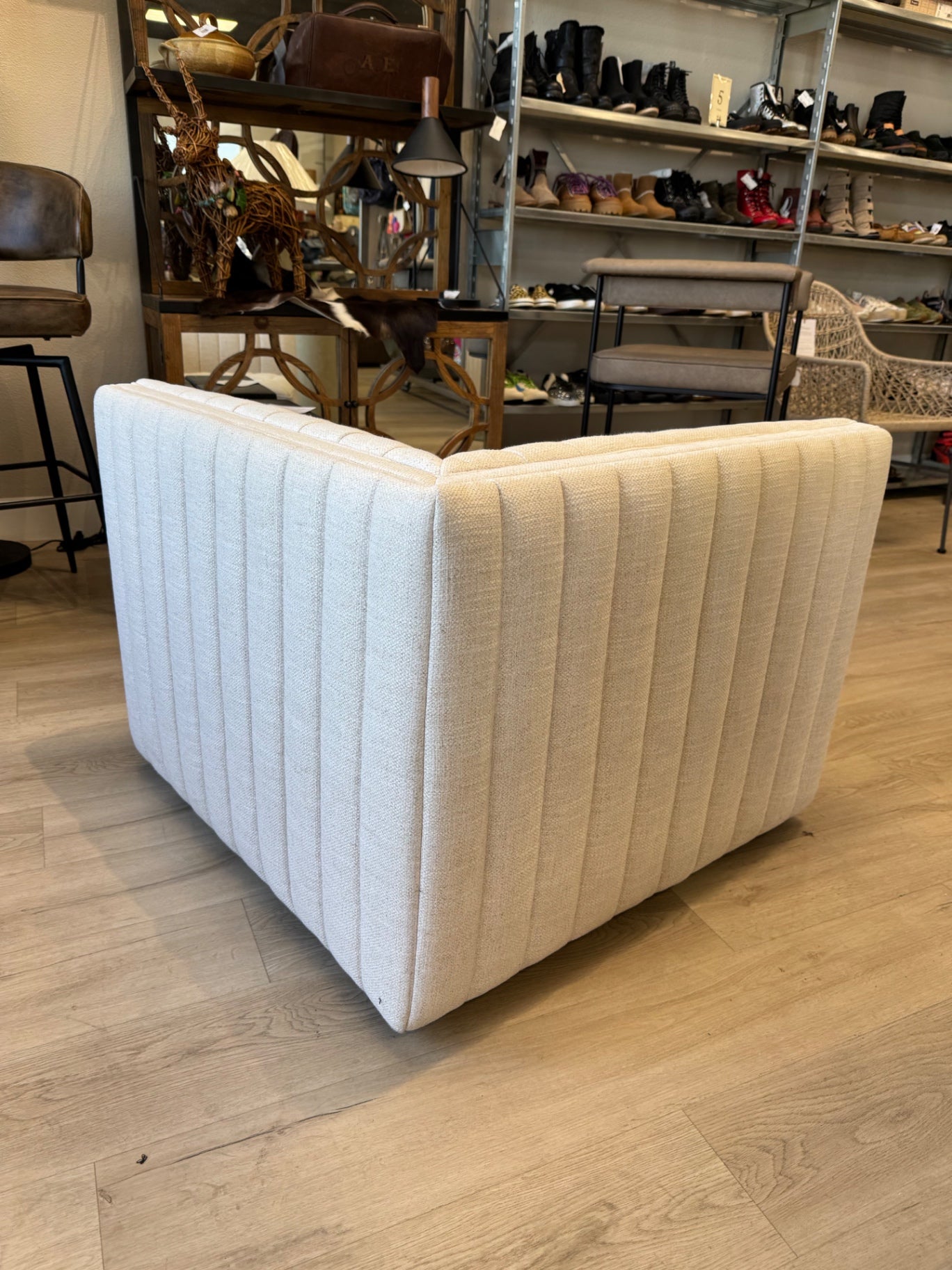 Four Hands Augustine Light Brown Corner Chair