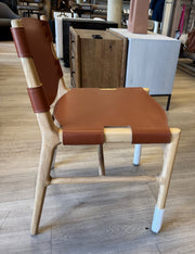 Four Hands Joan Fining Chair in saddle leather blend $225 compare to $1000