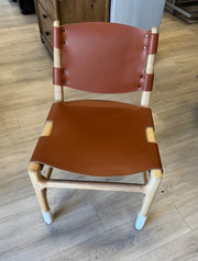 Four Hands Joan Fining Chair in saddle leather blend $225 compare to $1000