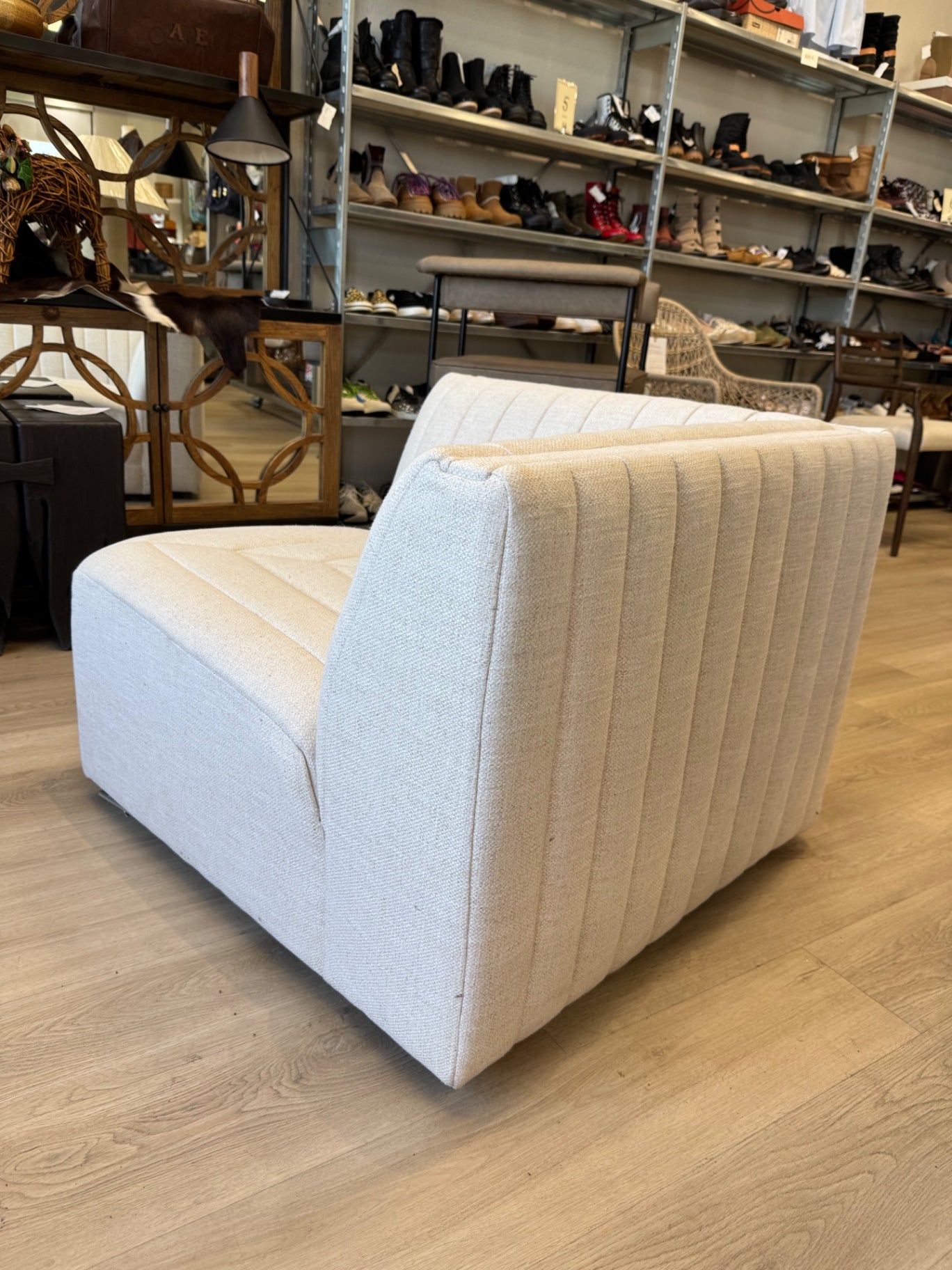 Four Hands Augustine Light Brown Corner Chair