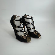 Women's Reiss Ankle Strap Sandal Reels Black - Sz 10