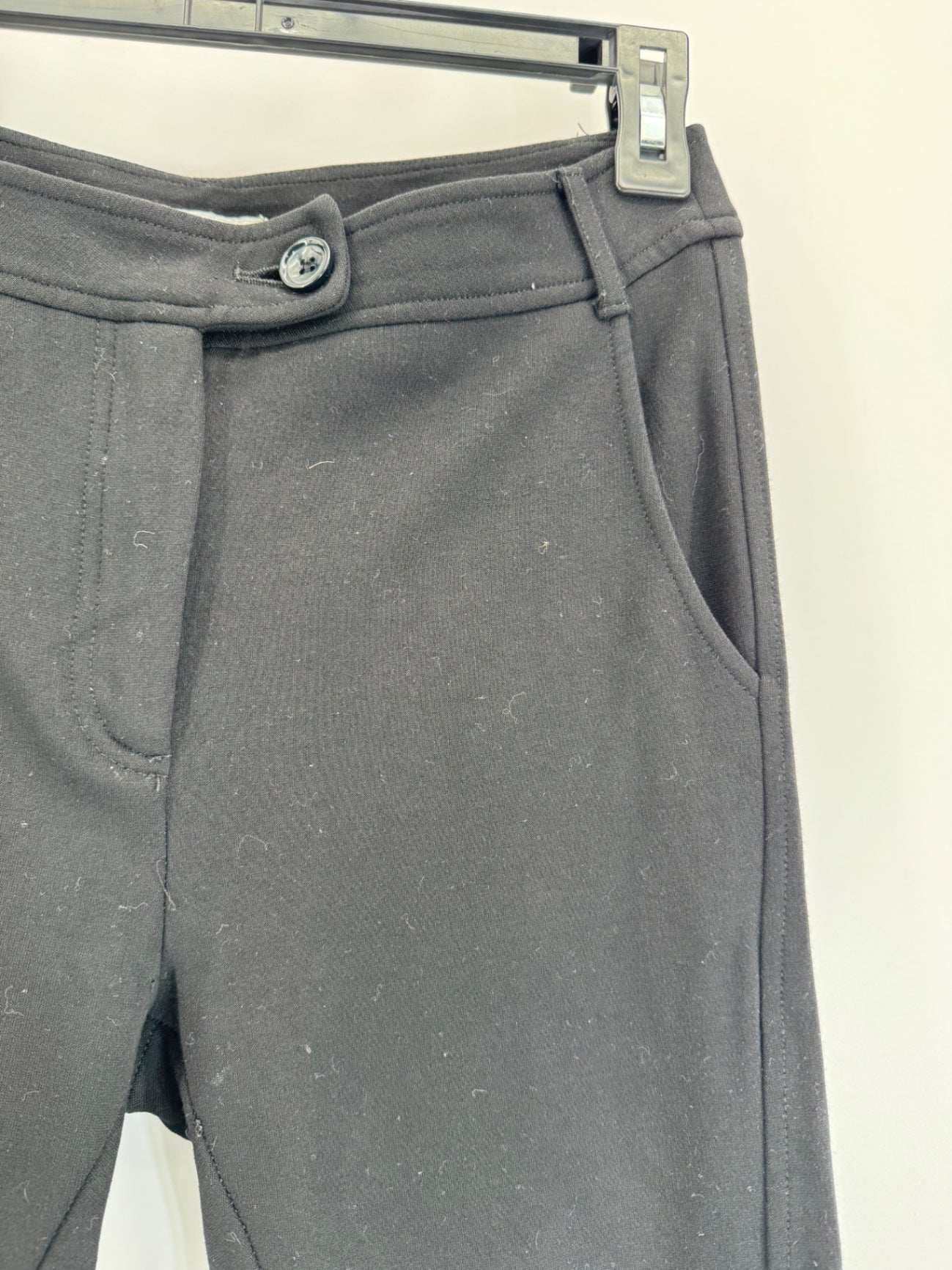 Moschino Black Knit Legging Pant w/ zip Cuff Sz XS