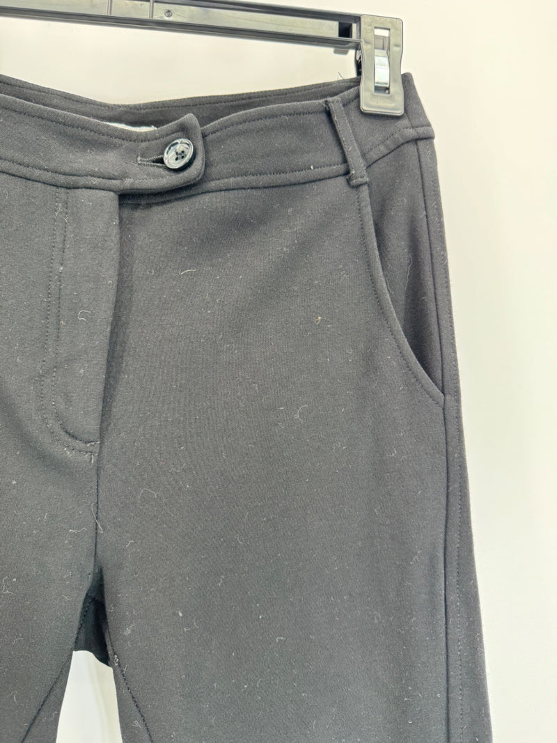 Moschino Black Knit Legging Pant w/ zip Cuff Sz XS