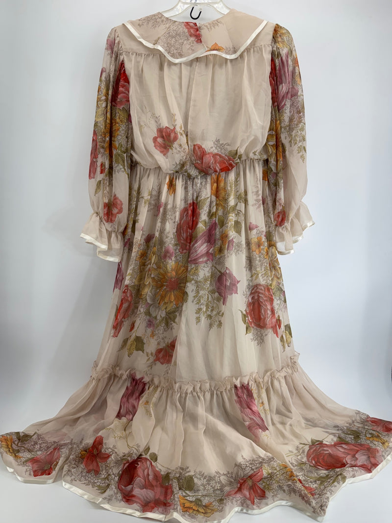 The J. Peterman Company Silk Floral Dress