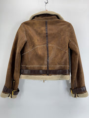 Armani Exchange Aviation Jacket Suede Sz XXS