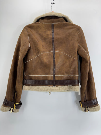 Armani Exchange Aviation Jacket Suede Sz XXS
