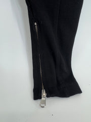 Moschino Black Knit Legging Pant w/ zip Cuff Sz XS