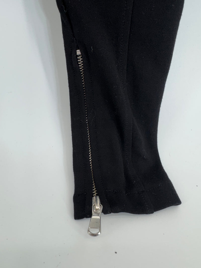 Moschino Black Knit Legging Pant w/ zip Cuff Sz XS