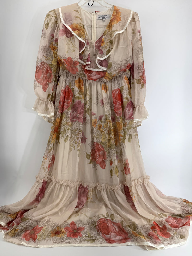 The J. Peterman Company Silk Floral Dress