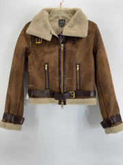 Armani Exchange Aviation Jacket Suede Sz XXS