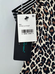 Aqua Green Leopard Print Swimsuit Size XL